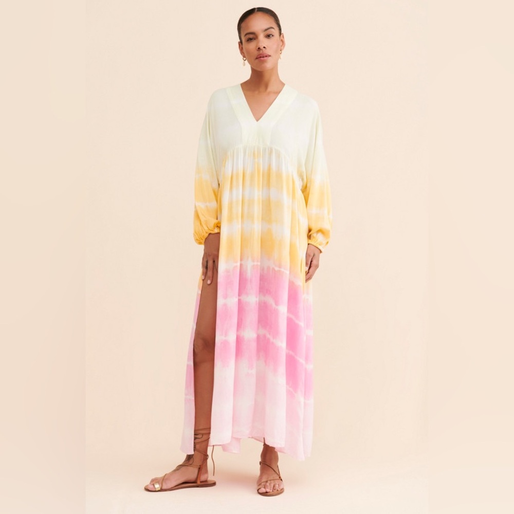 New Anthropologie x Jen's Pirate Booty Tie-Dye Shenandoah Kaftan Dress X…